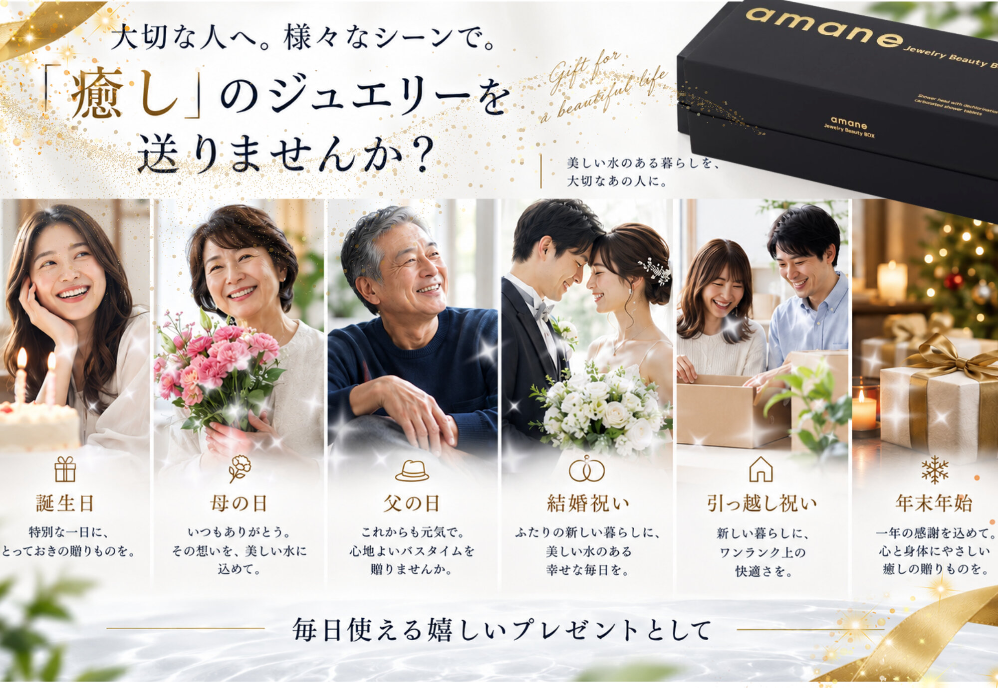 誕生日や結婚祝いなど大切な人への贈り物に