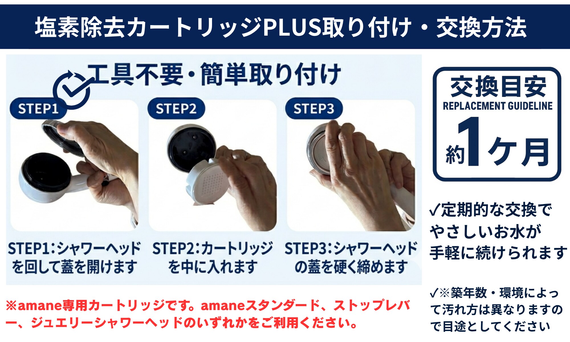 カートリッジの取り付け・交換方法