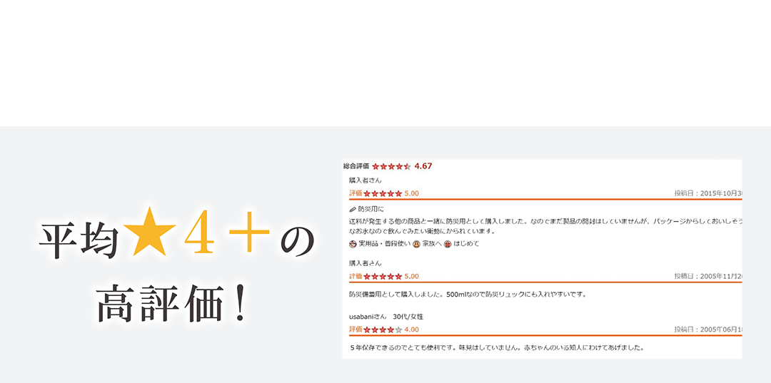 飲み続けて、使いはじめてわかるこれまでとの“ちがい”。平均★4＋の高評価